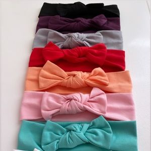 8 pack cotton infant/toddler headband